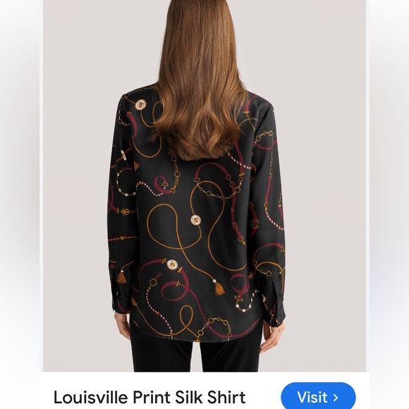 Lilysilk black gold chain top Louisville - Picture 3 of 8